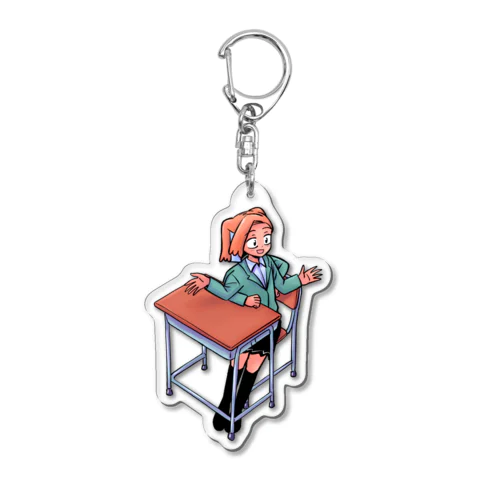 とにかく話しかけるアスラ Acrylic Key Chain