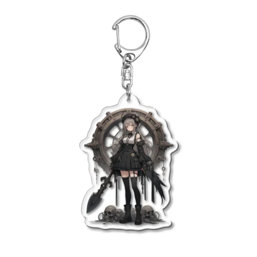 STeAMPuNK+GOTHiCGiRL_00001 Acrylic Key Chain