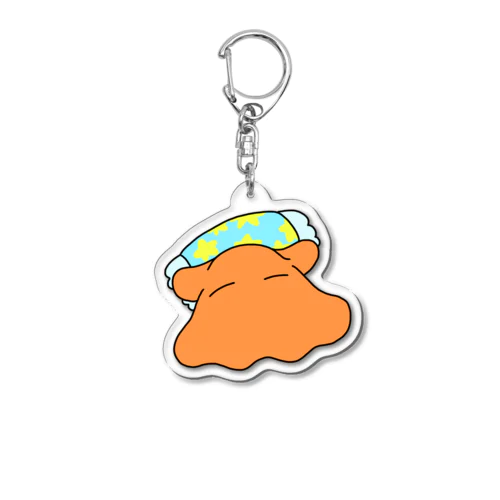 やわらかメンダコちゃん（すやすやおやすみ） Acrylic Key Chain