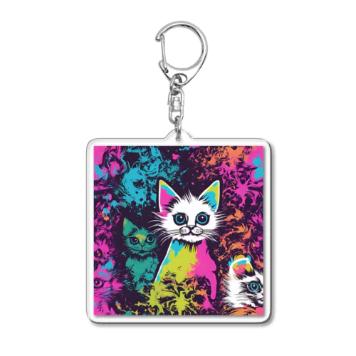 psychedelic kitty ⅱ  アクリルキーホルダー