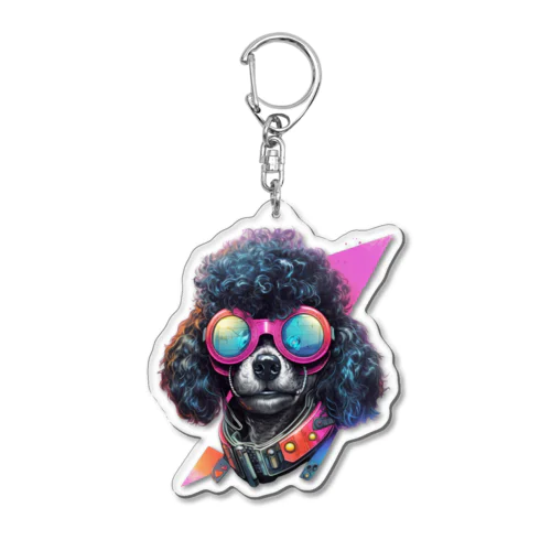 cool poodle B アクリルキーホルダー