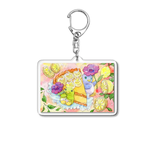 ペンギン☆レモンメレンゲケーキ Acrylic Key Chain