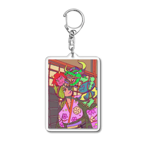 桃太郎ごっこ Acrylic Key Chain