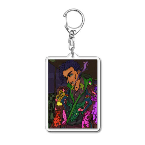 ドラゴンの服を着た男 Acrylic Key Chain