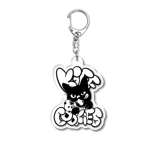 alice loves cookies Acrylic Key Chain