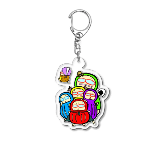 【七転八倒！だるまレンジャー】オリジナルグッズ Acrylic Key Chain