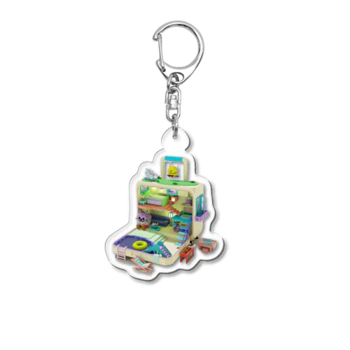 LEOPIYO Journey  Acrylic Key Chain