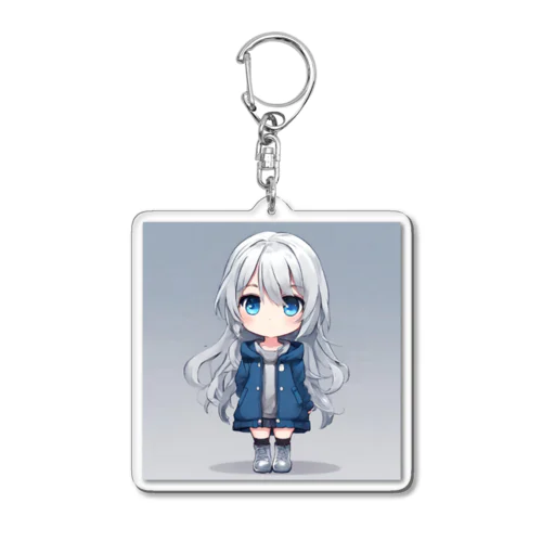 cute girl 2 Acrylic Key Chain