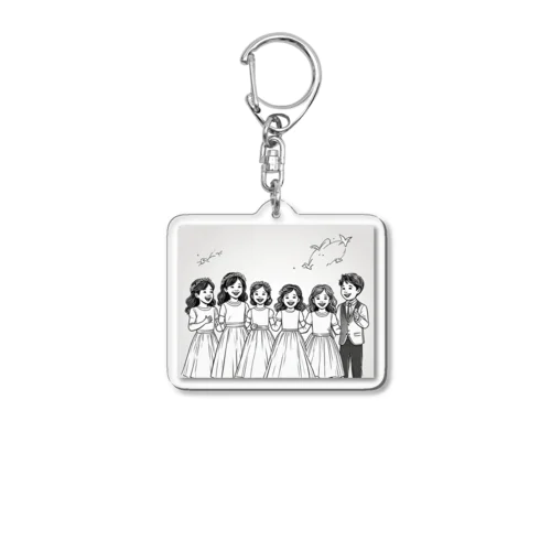 結婚式でのこどもたちの歌声🎵 Acrylic Key Chain