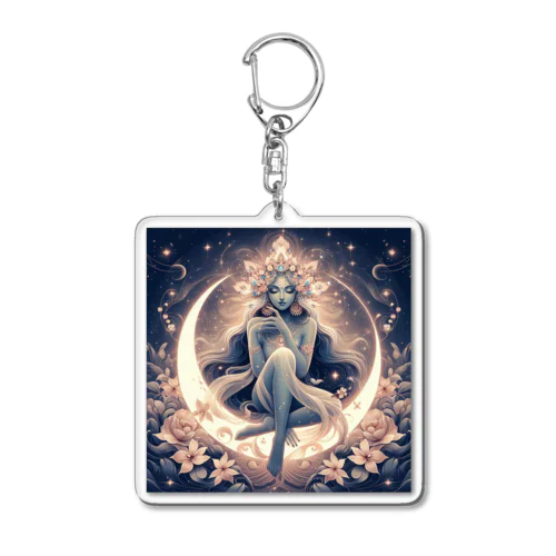 月の女神様 Acrylic Key Chain