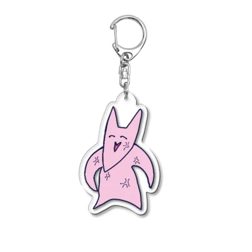 ぶち切れねこうさぎちゃん Acrylic Key Chain