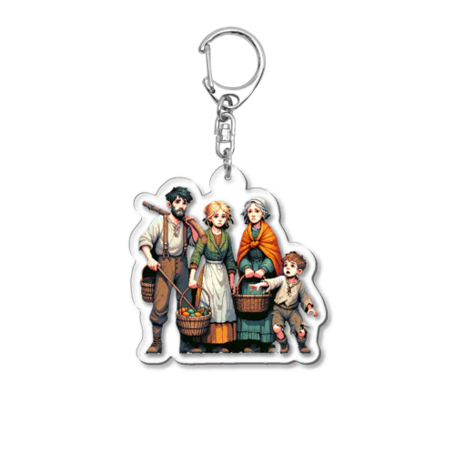 村人（pixel art） Acrylic Key Chain