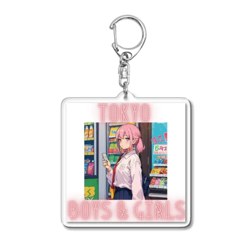 コンビニガール Acrylic Key Chain