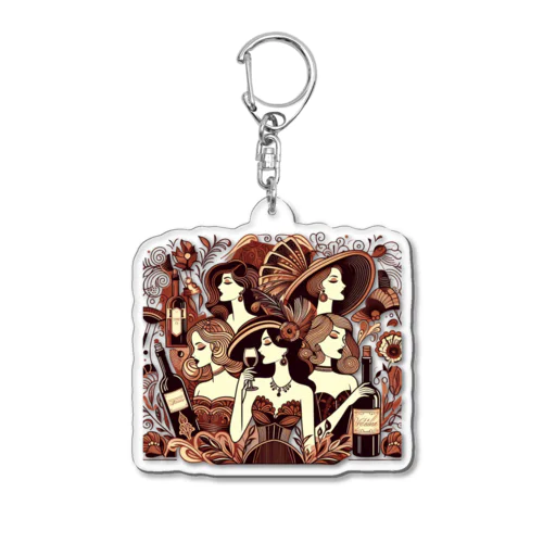 Bella Bottiglia Acrylic Key Chain