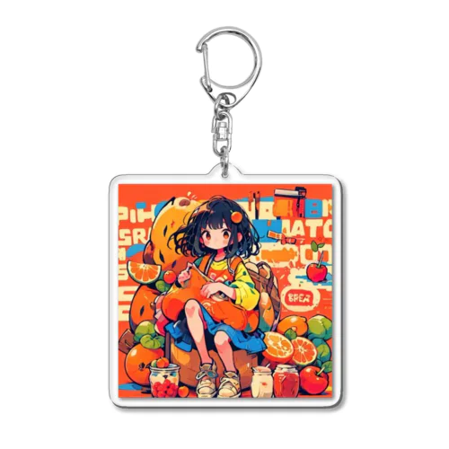 フルーツガール（ゆず） Acrylic Key Chain