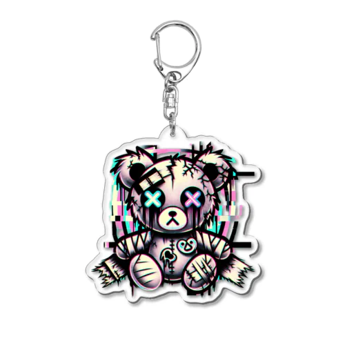 グリッチベア Acrylic Key Chain