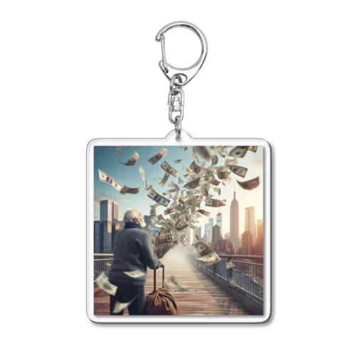 money Acrylic Key Chain