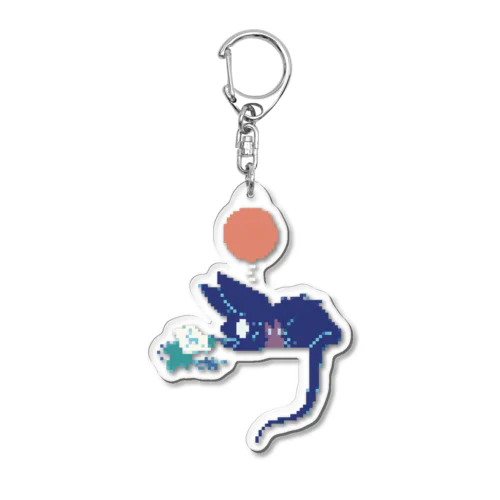 Morning_Glory 透明 Acrylic Key Chain