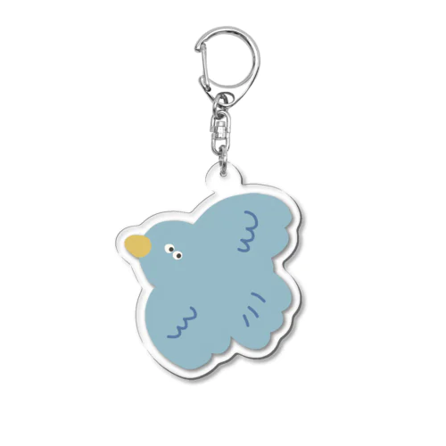 こっちみてるとりさん Acrylic Key Chain