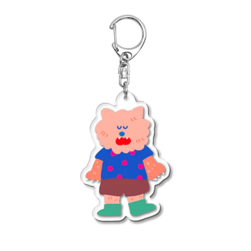 おおかみのがおがお Acrylic Key Chain