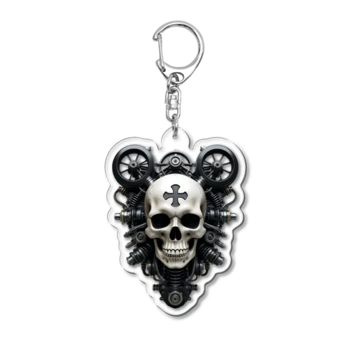 STeAMPuNK+SkULL_00002 アクリルキーホルダー