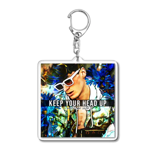 KEEP YOUR HEAD UP Acrylic Key Chain