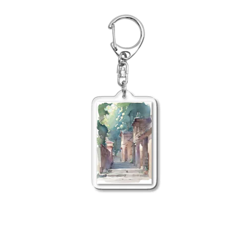 町の風景 Acrylic Key Chain