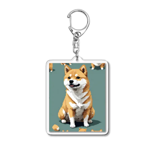 ピクセル柴犬 Acrylic Key Chain