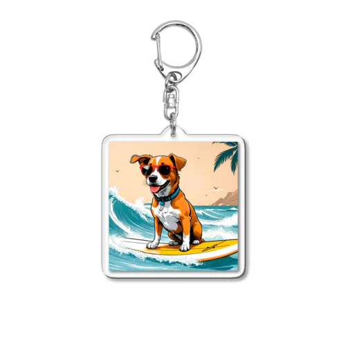 おいら波乗り🐕犬サーファー🏄 Acrylic Key Chain