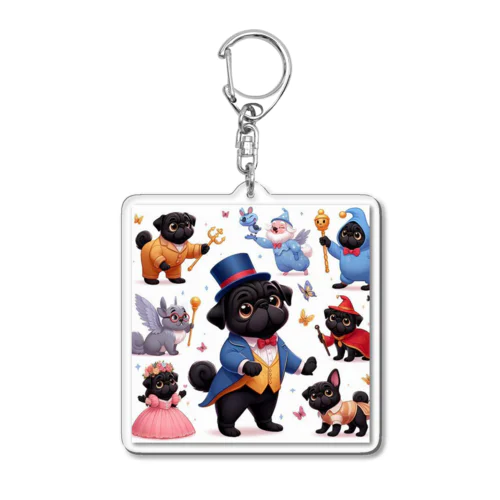 Fantasy Pugs series Acrylic Key Chain