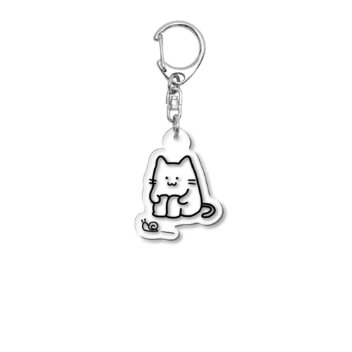 ねこ つむり Acrylic Key Chain