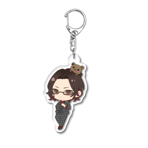 くまのすけミニキャラ立ち絵 Acrylic Key Chain