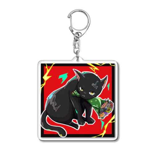 ジジ🐈‍⬛ 1歳誕生日記念限定グッズ🎉 Acrylic Key Chain