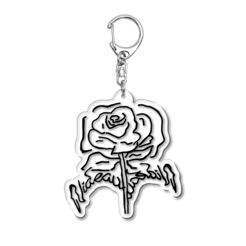 Videau-flower Acrylic Key Chain