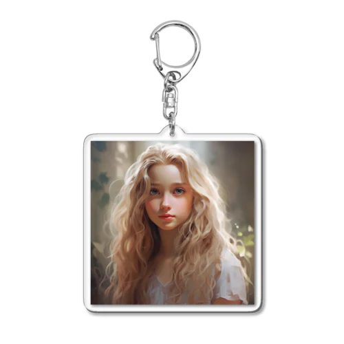 金髪の少女　なでしこ1478 Acrylic Key Chain