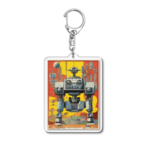 レトロで大きくてジャンクな戦闘用ロボットくん Acrylic Key Chain