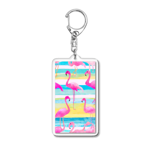 フラミンゴ Acrylic Key Chain