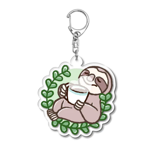 ホットドリンクで休憩を Acrylic Key Chain