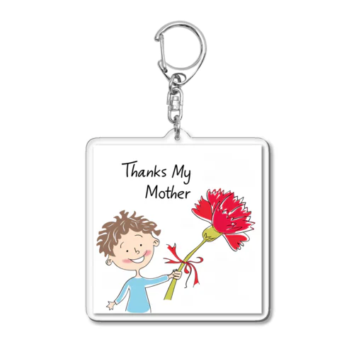 Thanks My Mother Acrylic Key Chain