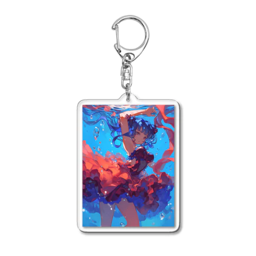 海の中の美ボディ　ラフルール　1859 Acrylic Key Chain