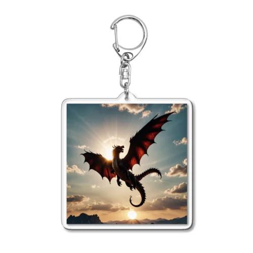 太陽のドラゴン Acrylic Key Chain