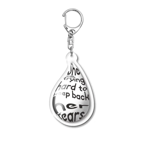 tear drop key ring Acrylic Key Chain