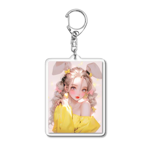 イエローバニーガール Acrylic Key Chain