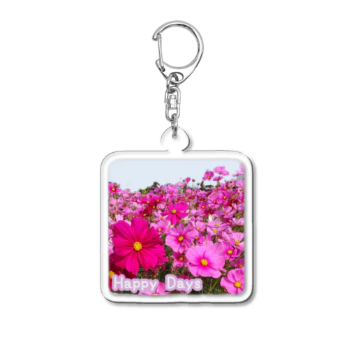 🌸コスモス、満開！🌸 Acrylic Key Chain