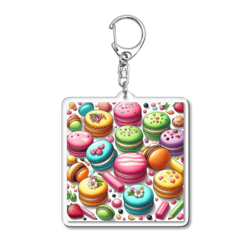 カラフルmacaron Acrylic Key Chain