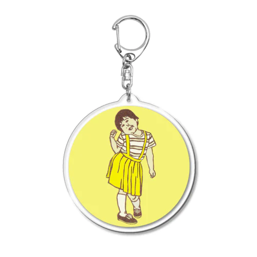 ポージング・ガール・キーホルダー Acrylic Key Chain