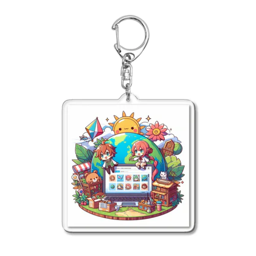 レイミーといっしょにオリジナルキャラの世界へ Acrylic Key Chain