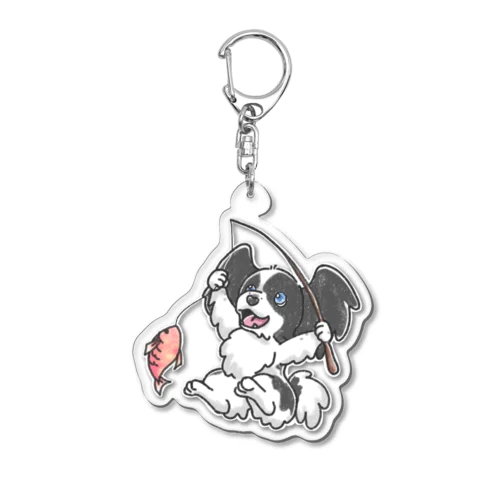 フィッシングパピヨンくん Acrylic Key Chain