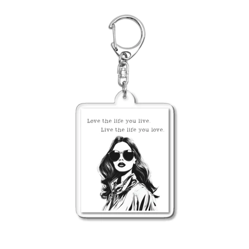 大人かわいい女性パート４ Acrylic Key Chain