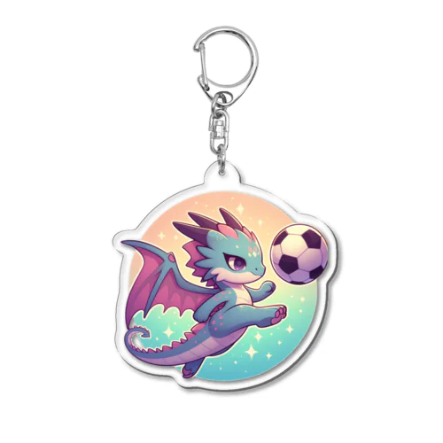 幸運の翼ドラゴンキック Acrylic Key Chain